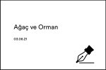 Ağaç ve orman