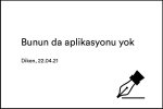 Bunun da aplikasyonu yok