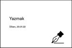 Yazmak